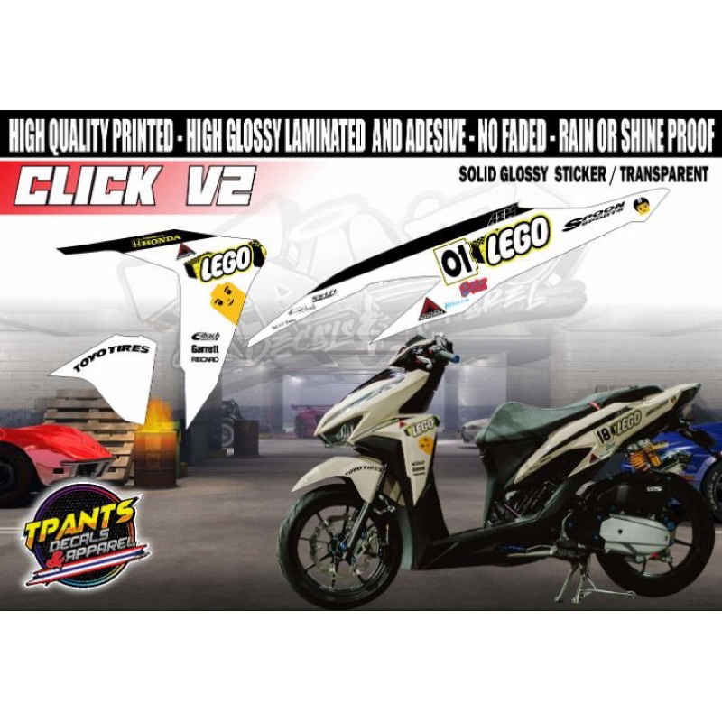 Click V2 125 / 150 Lego Design Decals | Shopee Philippines
