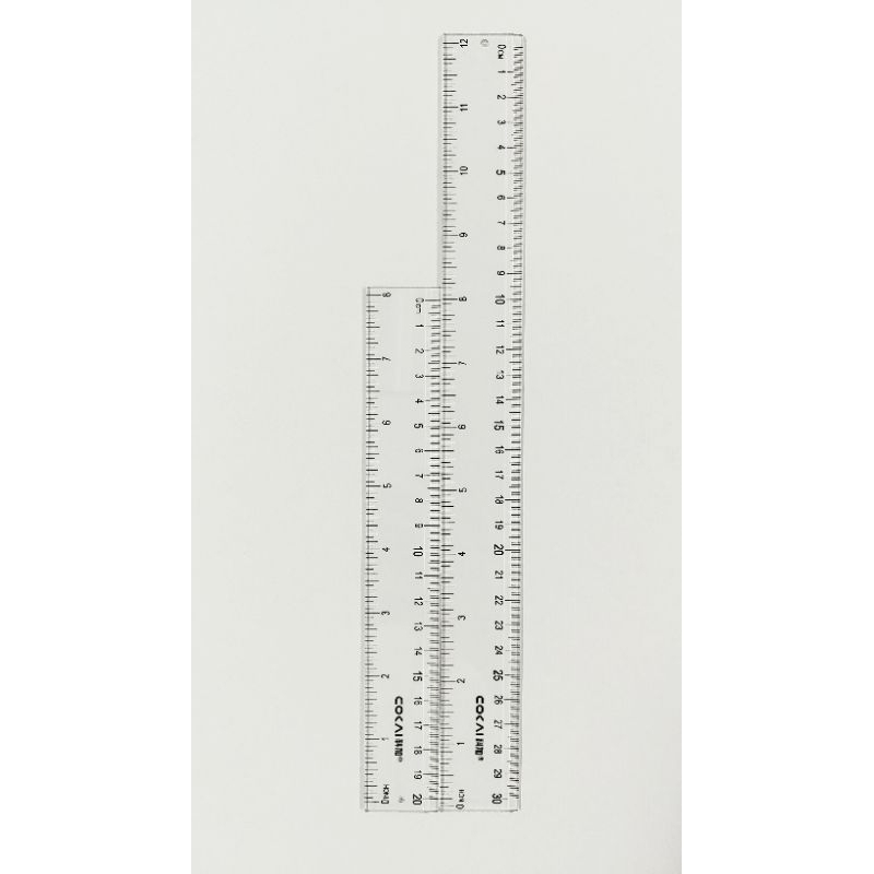 Cokai Clear Plastic Straight Ruler 20cm 30cm | Shopee Philippines