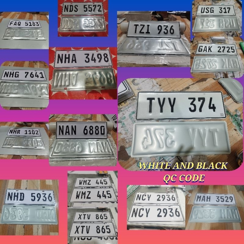 @CAR PLATE METAL EMBOSS MACHINE PRESSED ( Metal electro galvanized ...