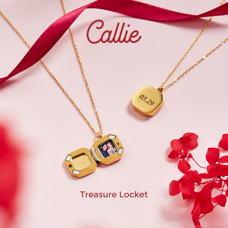 Callie Stainless Steel Premium Treasure Locket With Photo And Engraving ...