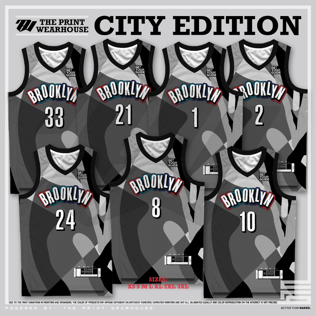 BTN NBA BROOKLYN NETS CITY EDITION JERSEY 24-25 FULL SUBLIMATION ...