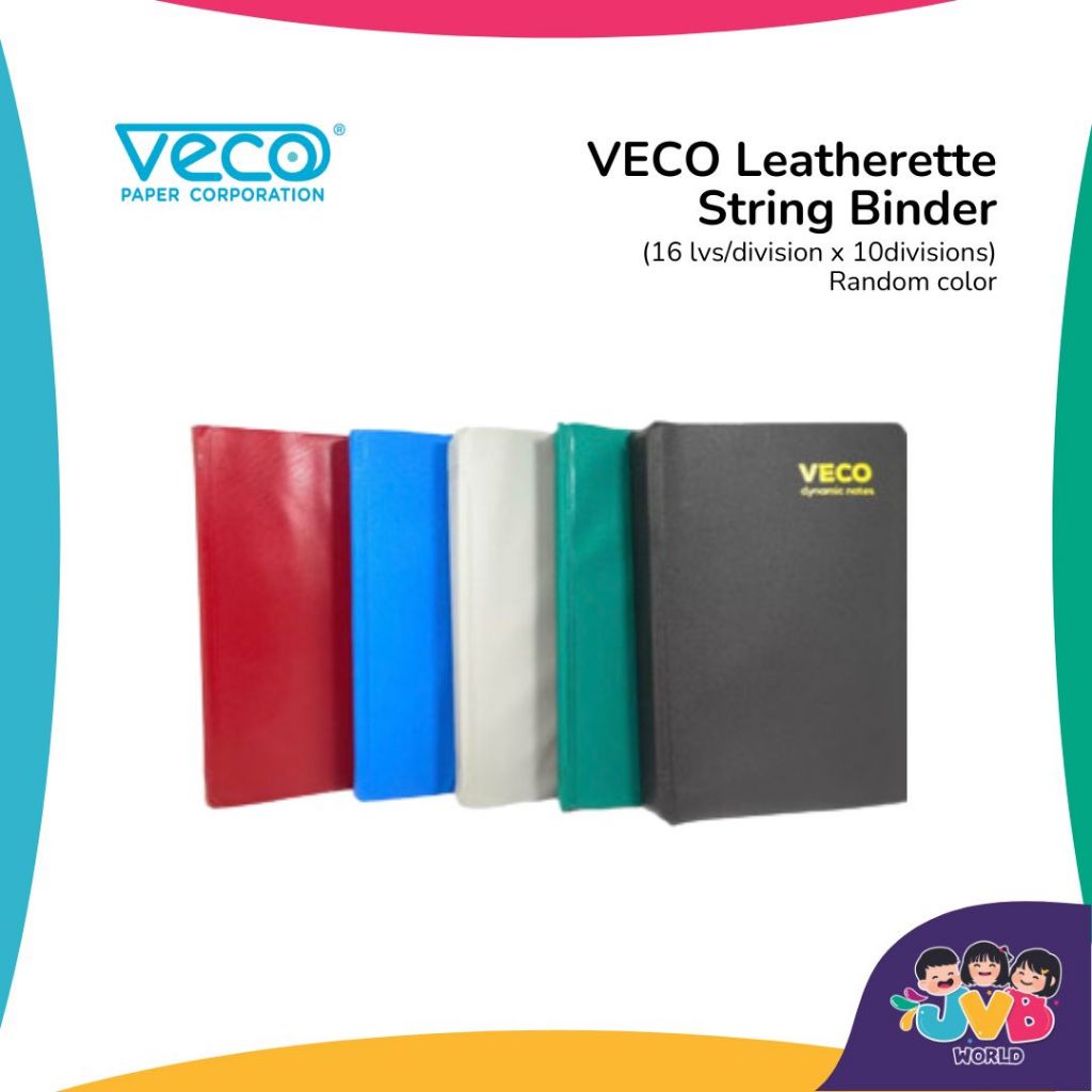 Veco Leatherette String Binder 10 Division (16 lvs/division x ...