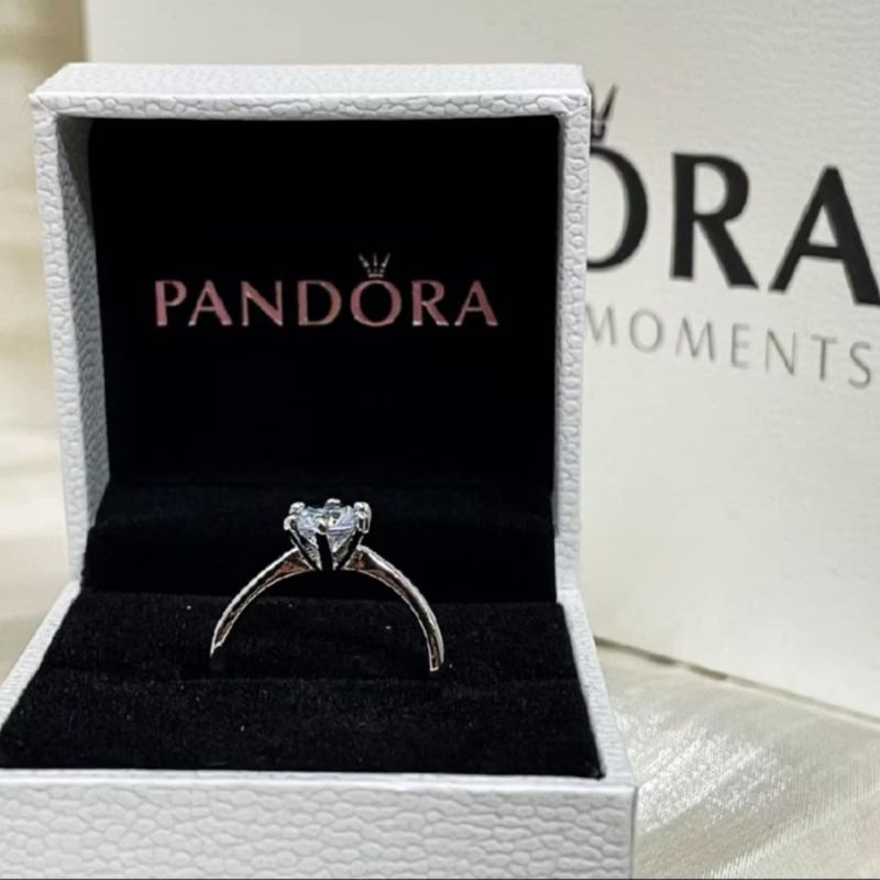 Pandora Promise Ring | with box and paper bag | Shopee Philippines
