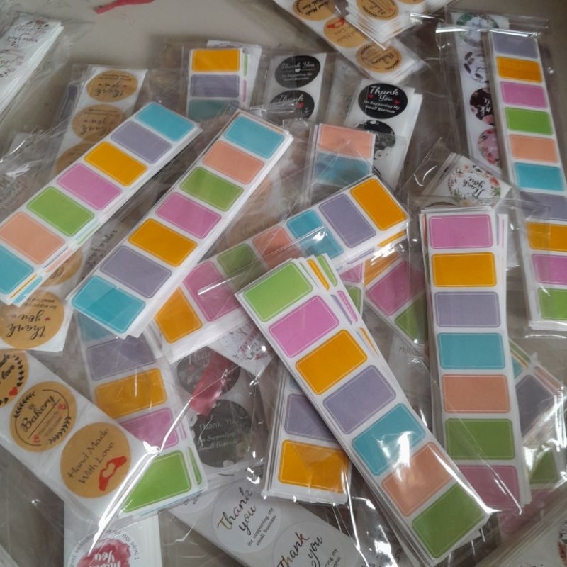 70pcs/100 pcs (pre-packed)label sticker for graham, ice candy water ...