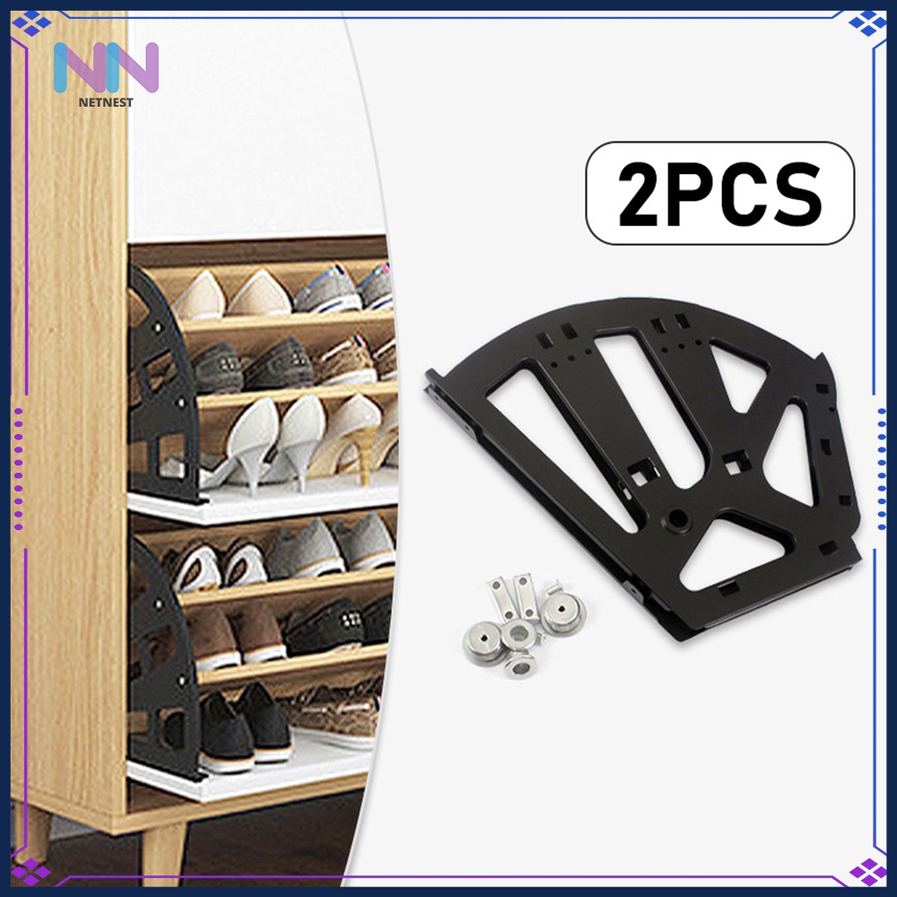 2PCs/Set shoe cabinet hinges rack hinges 3 layer Hardware accessories ...
