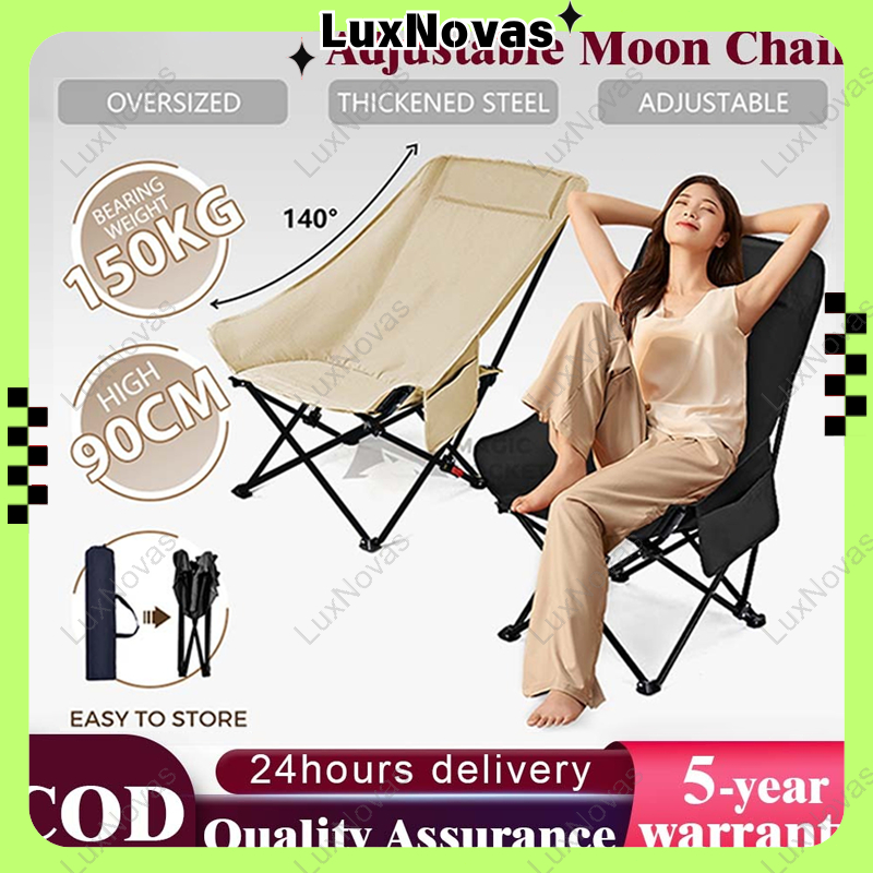 LuxNovas Beach Moon Chair Lightweight Foldable Camping Chair Small ...