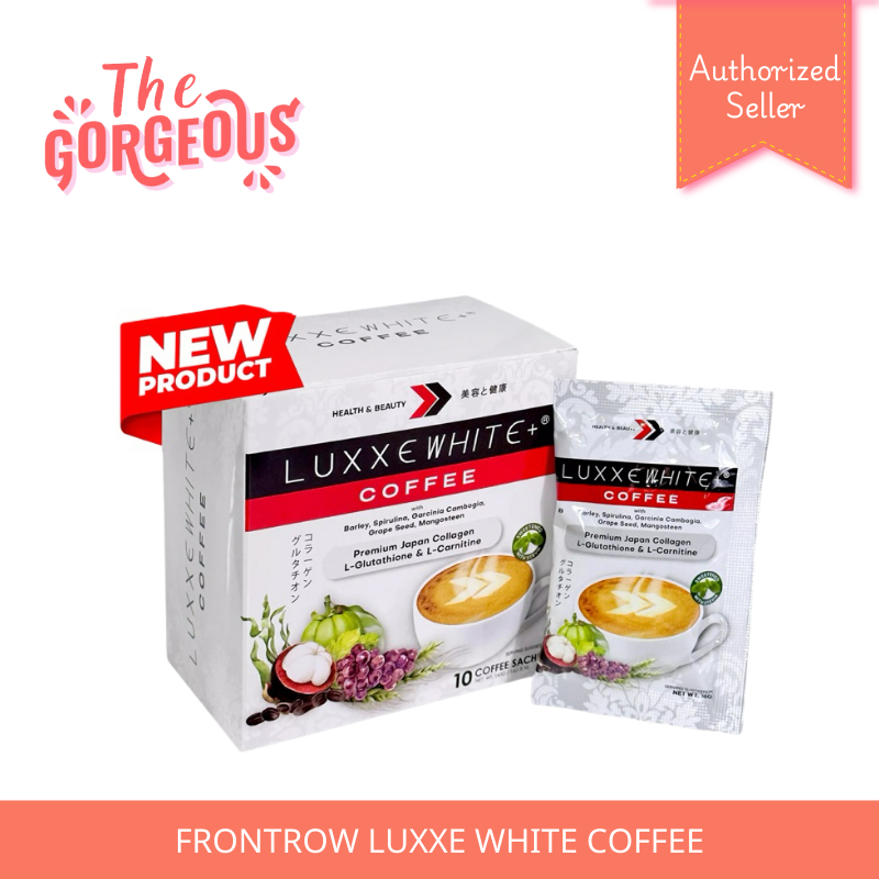 FRONTROW Luxxe White Coffee Premium Japan Collagen L-Glutathione  L-Carnitine Cambogia Front Row Luxe