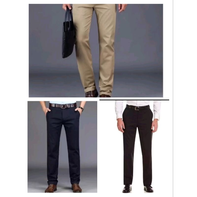 SLACKS/ COTTON/SEMI STRAIGHT PREMIUM QUALITY | Shopee Philippines