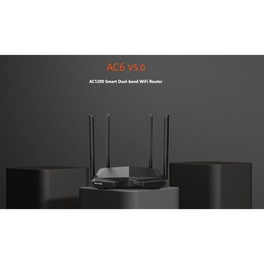 Tenda Router AC6 AC1200 Smart Dual-band WiFi Router | Shopee Philippines