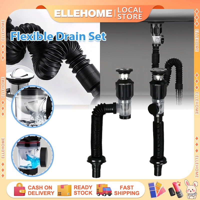 Flexible Drain Set Multi-functional Retractable Deodorant Sewer ...