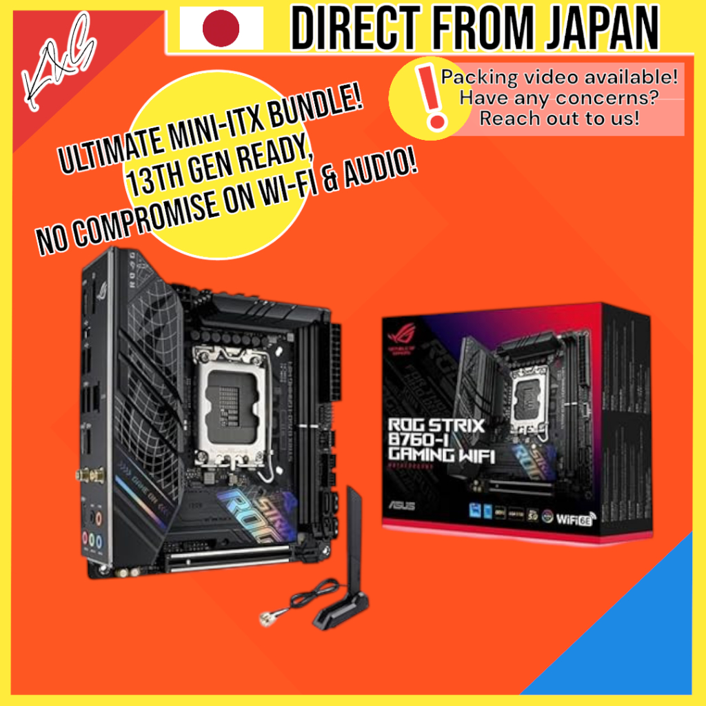 ASUS B760-I/H610I Mini-ITX Motherboard Bundle | LGA1700 | 13th/12th Gen ...