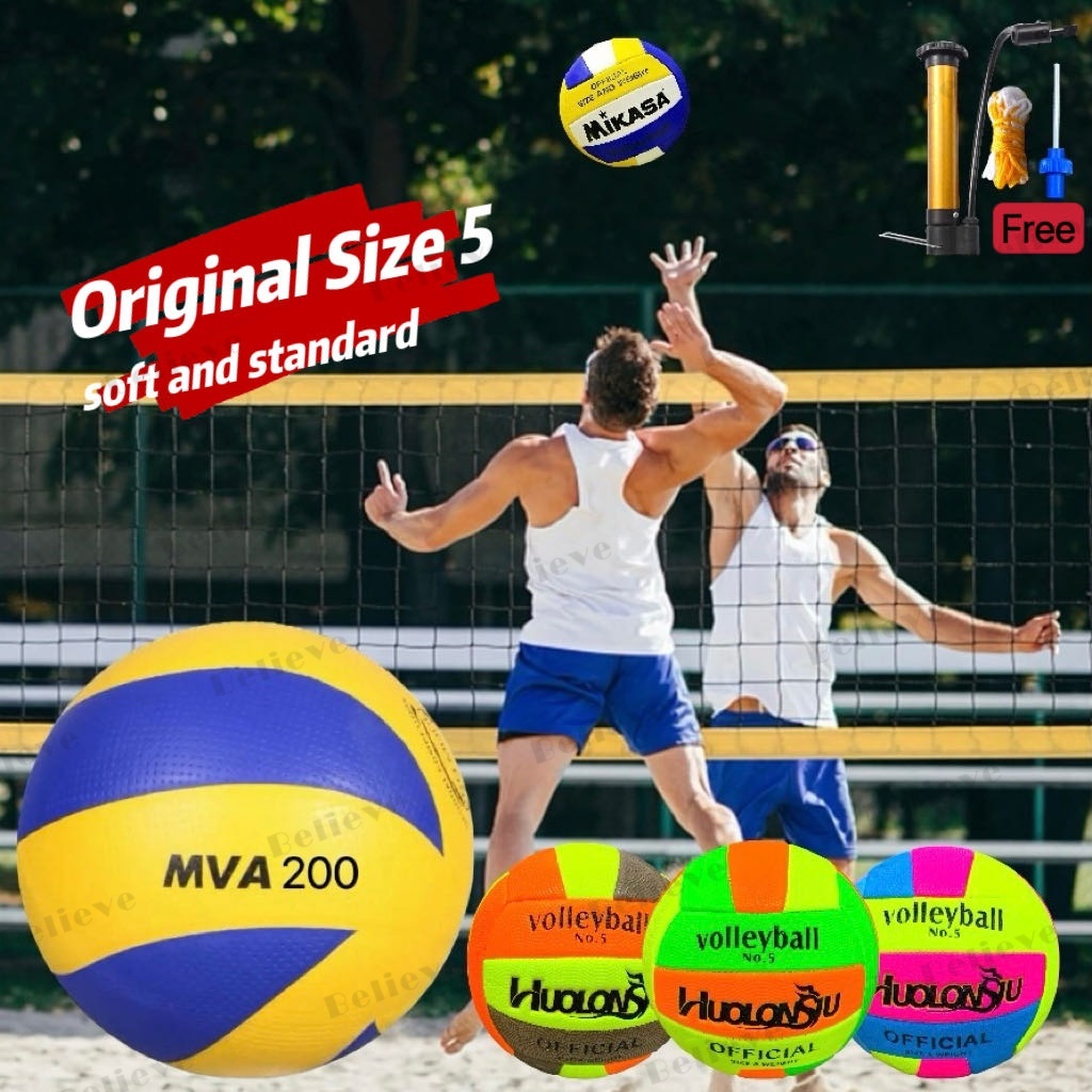 Original MIKASA MVA200 with pump Mikasa volleyball ball training ball ...