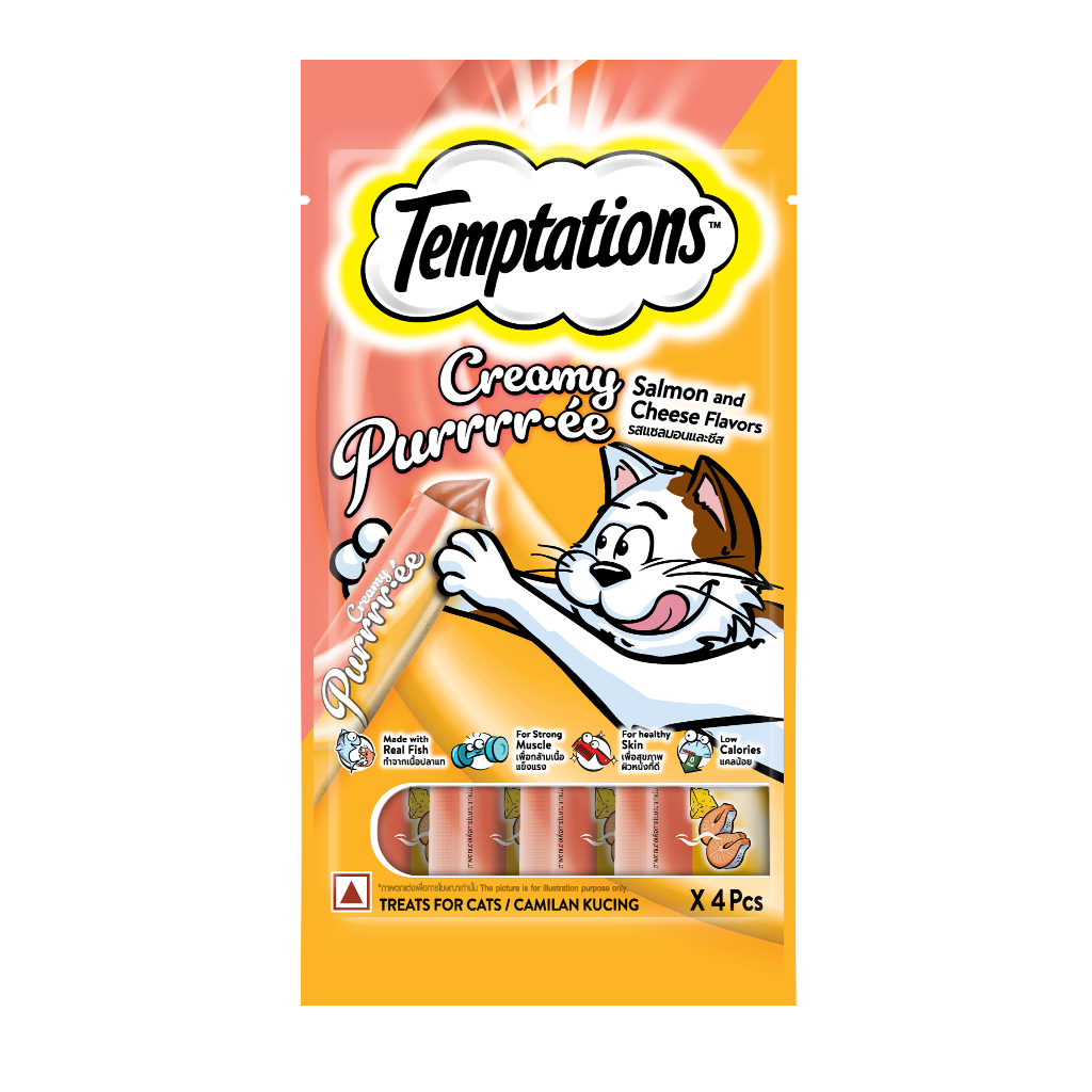 Temptations Creamy Salmon and Cheese 48g | Shopee Philippines