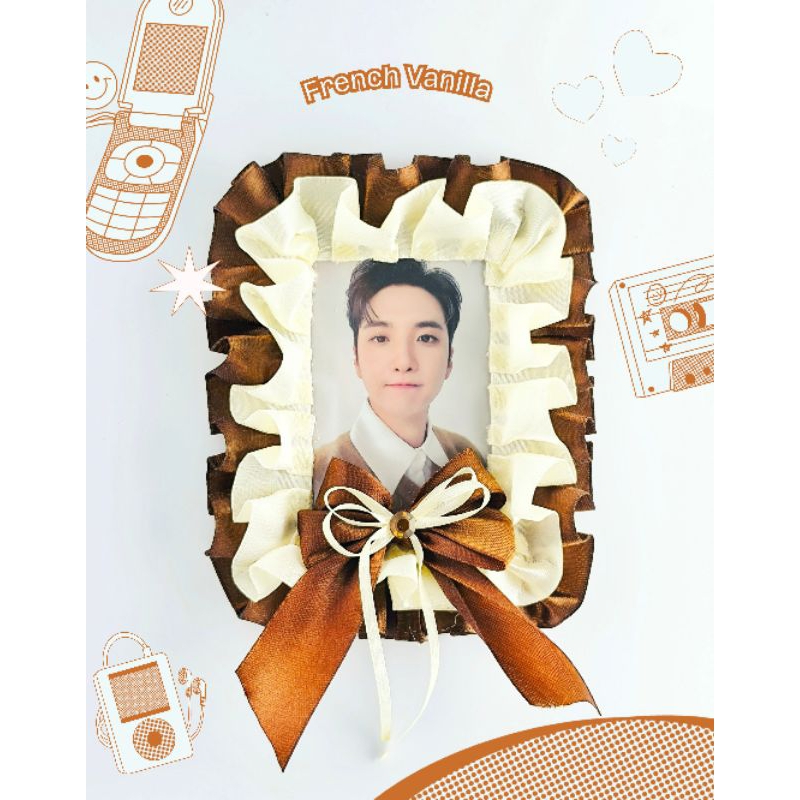 Ribbon Lace Deco Toploader for Kpop Photocards & A6 VaxCards Bini Merch ...