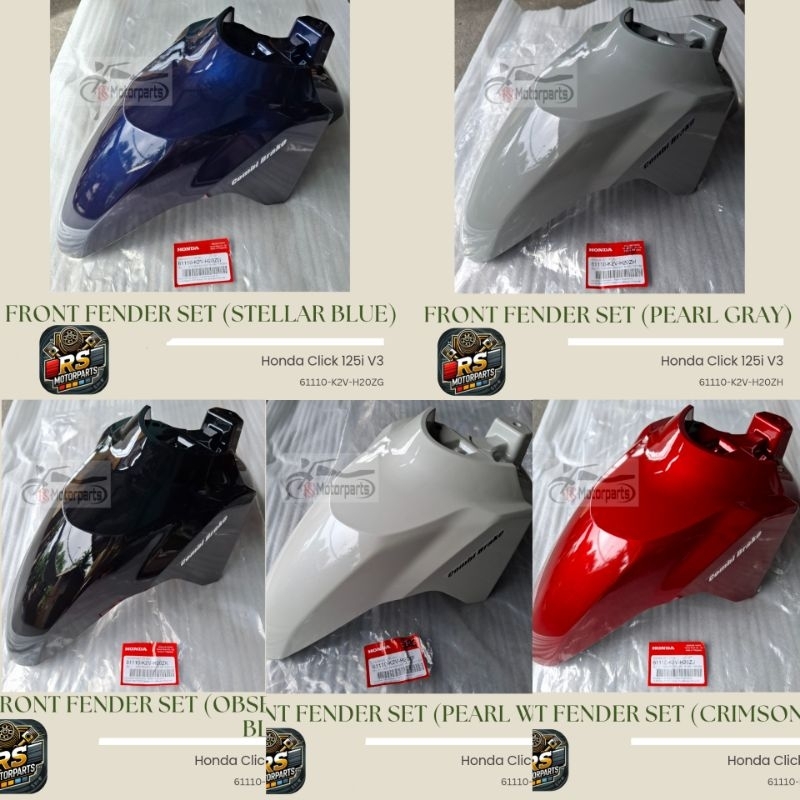 Front Fender Set Honda Click 125i V3, 61110-K2V-H20Z | Shopee Philippines