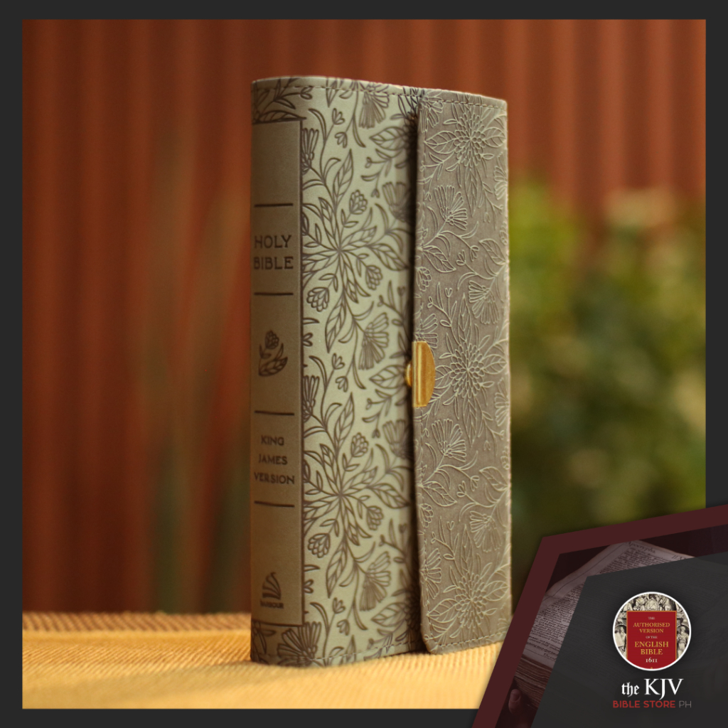 KJV Bible - Checkbook w/ Snap Flap, DiCarta™, Olive | Shopee Philippines