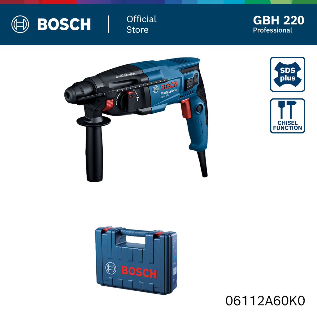 Bosch Power Tools GBH 220 Professional Rotary Hammer 2 Kg | Shopee ...