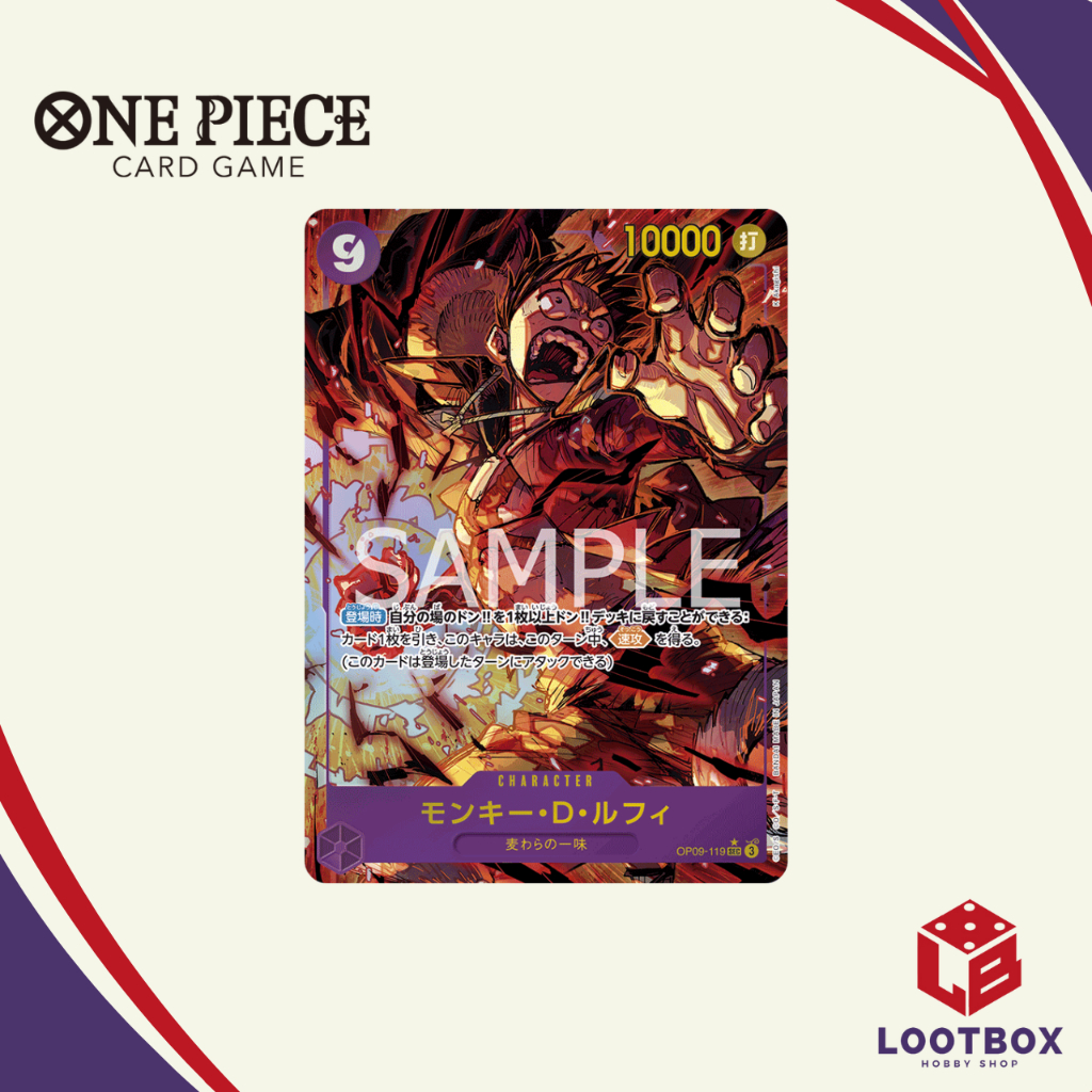 One Piece Card Game: OP09-119 Luffy (Parallel Secret Rare) - OP09 ...