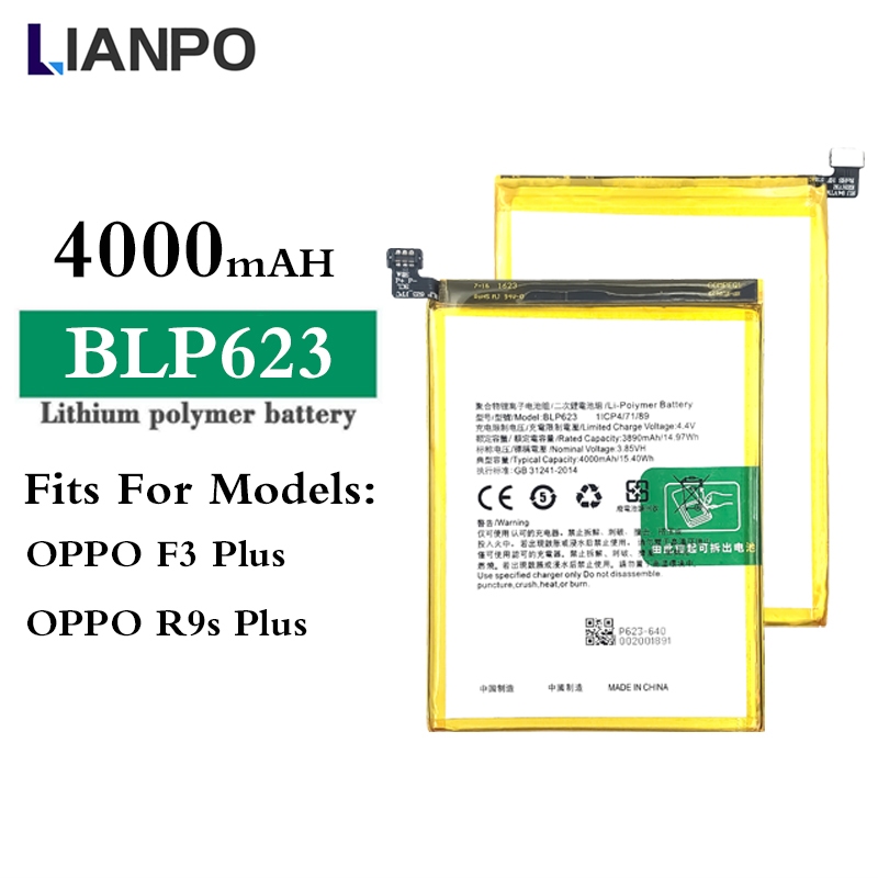 LIANPO For OPPO F3 Plus OPPO R9s Plus Battery | Shopee Philippines