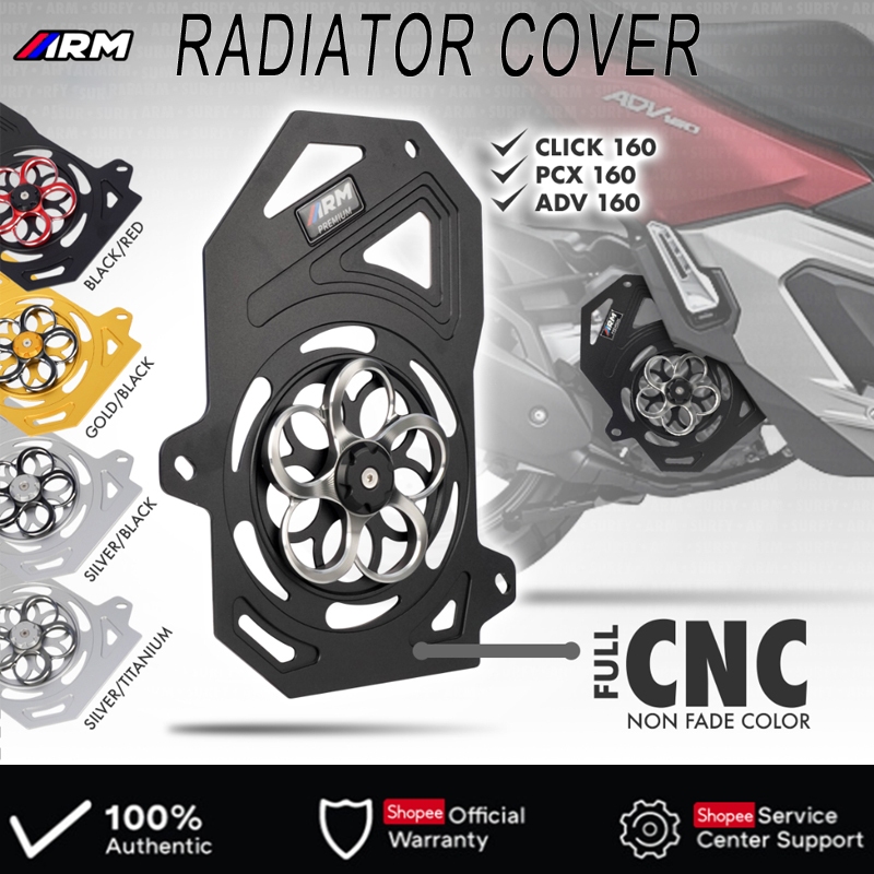 ARM Radiator Cover Windmill Full CNC 2-Color Spinner Design For ADV 160 ...