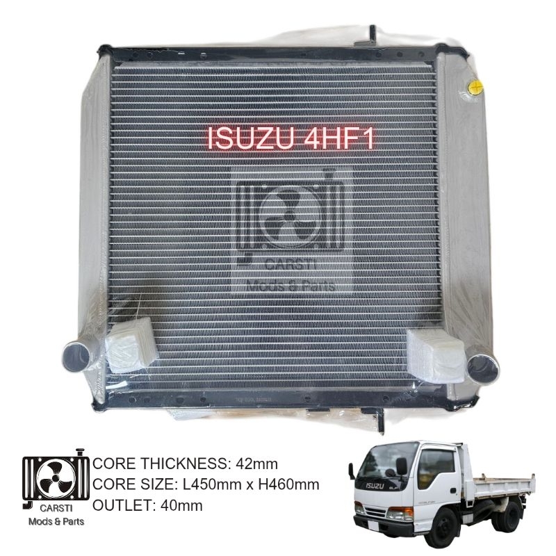 Radiator Isuzu 4HF1 Alum Manual 42mm | Shopee Philippines