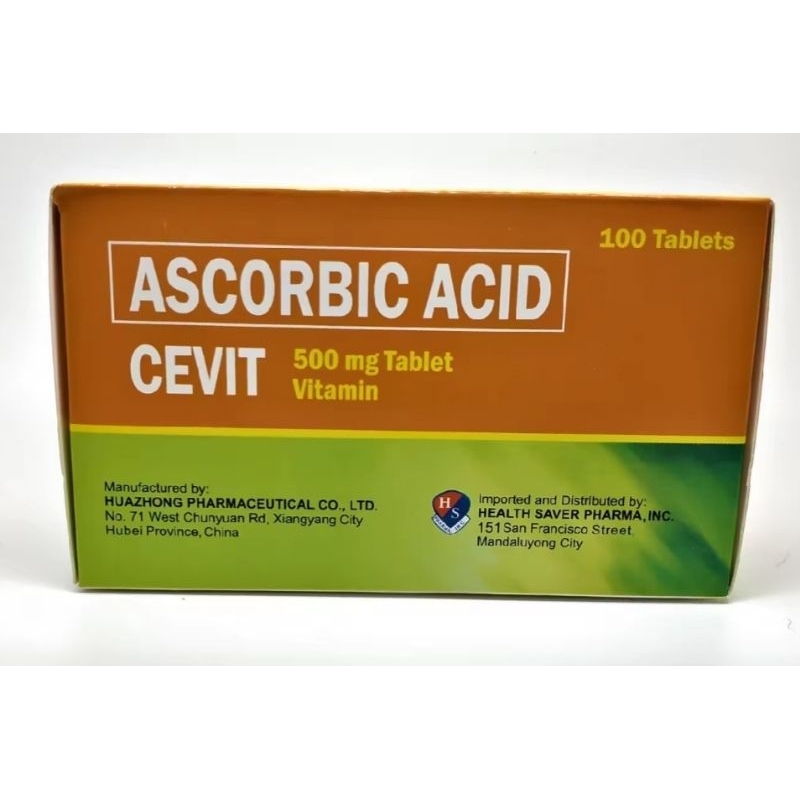 Vitamin C CEVIT 500mg 100 TABLETS EXPIRY DATE 03/2027 Authentic! FDA ...