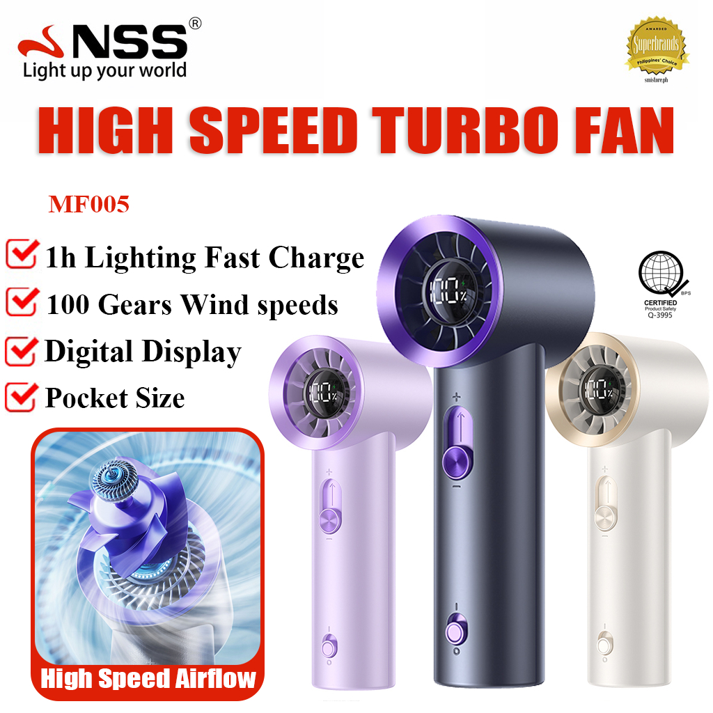 NSS Refrigeration High Speed Mini Fan 100Gears Portable Cooling ...