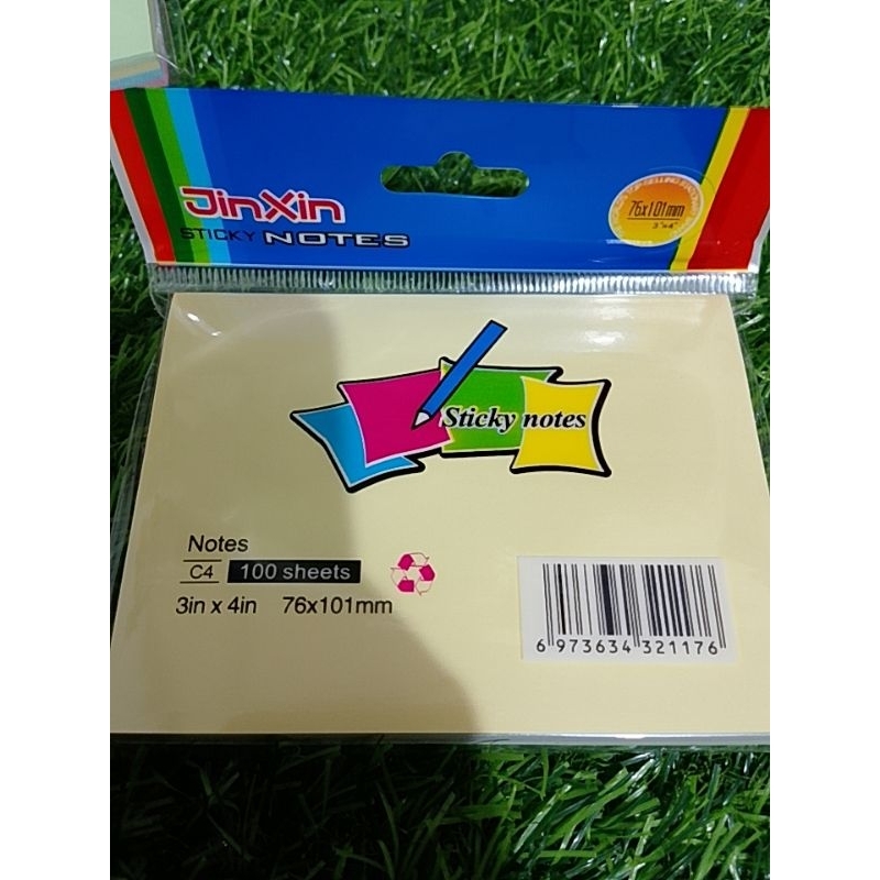 1pack/100 sheets STICKY NOTES | Shopee Philippines
