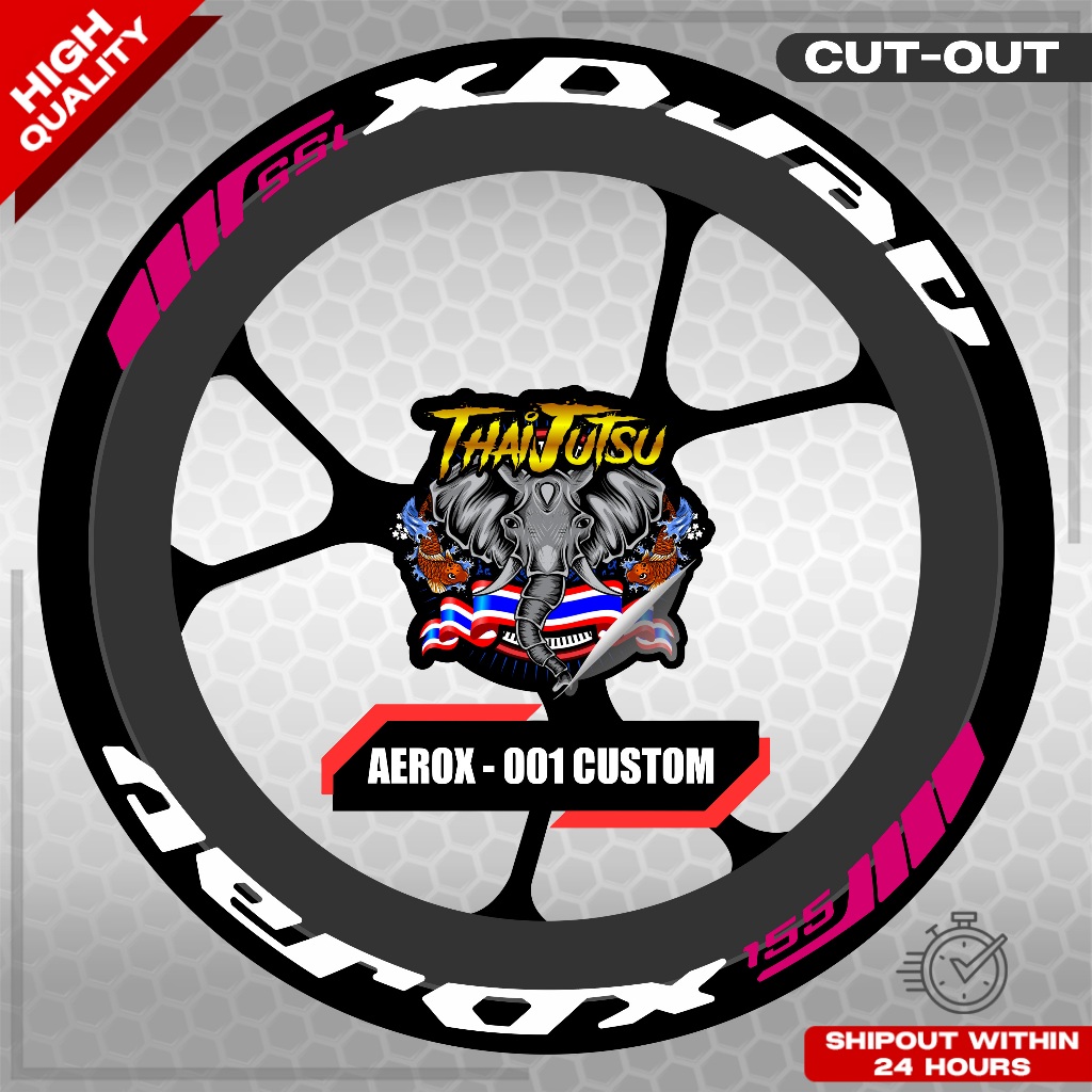 AEROX 155 MAG STICKER SET ( 2 MAGS ) - 001 CUSTOM | VINYL WATERPROOF ...