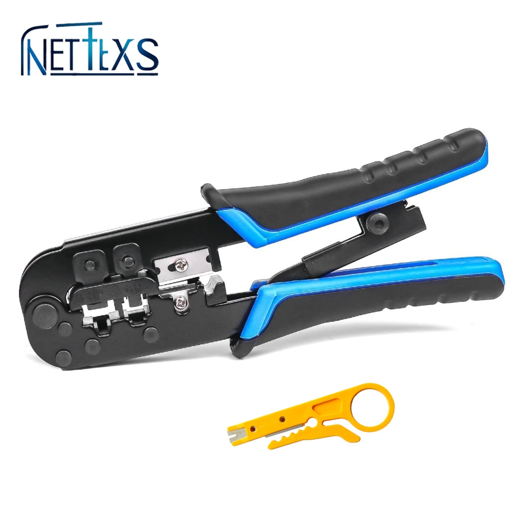 NetCraft Professional RJ45 Crimping Tool Network Pliers for Ethernet ...