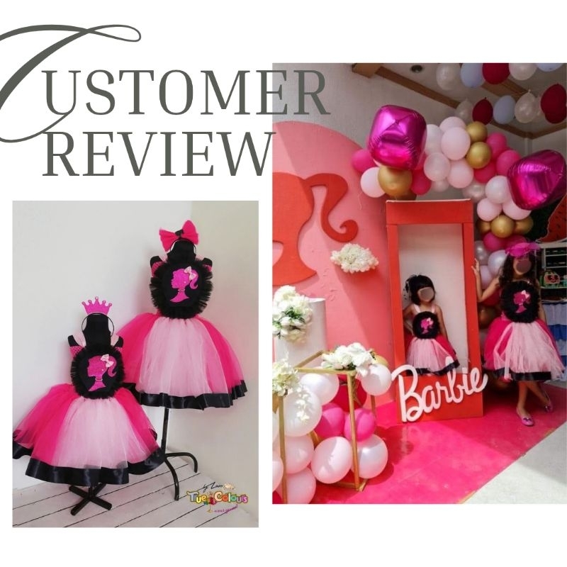 COMPLETE SET High Quality Barbie Inspired Birthday /costume tutu dress for  kids 1-7 yo | Shopee Philippines