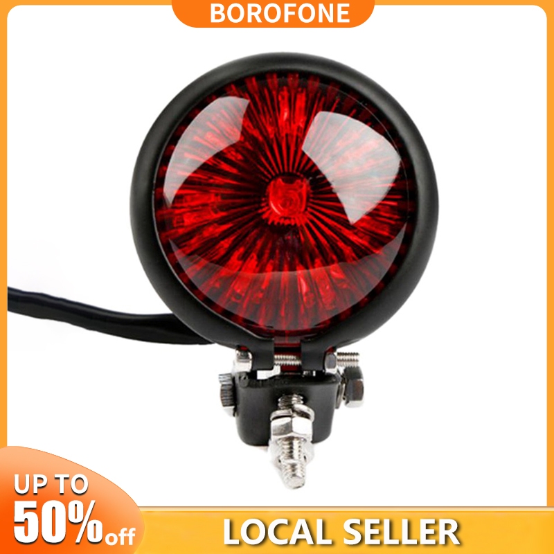 Red 12V Led Black Adjustable Cafe Racer Style Stop Tail Light ...