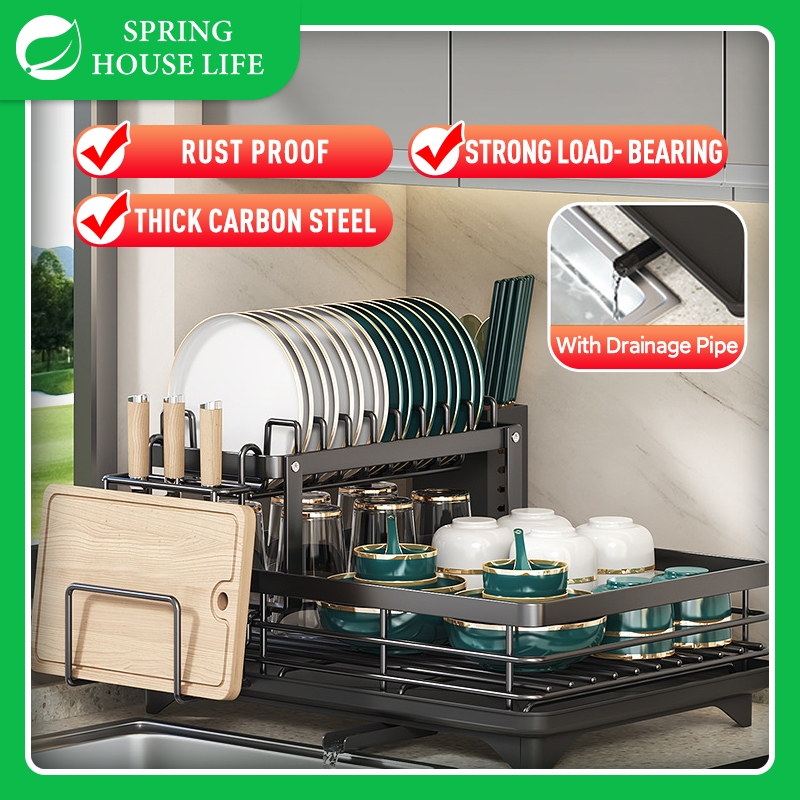 Dish Drainer Rack Kitchen Organizer Dish Drying Rack Dish Cabinet Dish ...