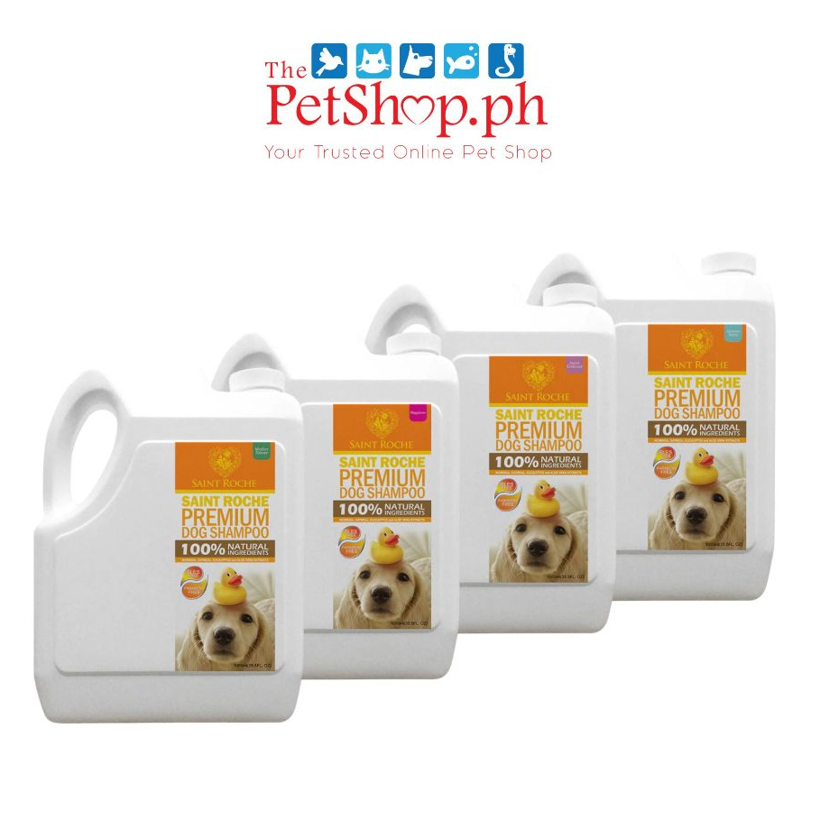 Saint Roche Premium Natural Dog Shampoo 1 Gallon (Adult & Puppy ...