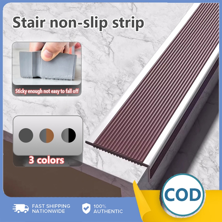 Non-Slip Stair Edge Protector, PVC Rubber Stair Treads, Self-Adhesive ...