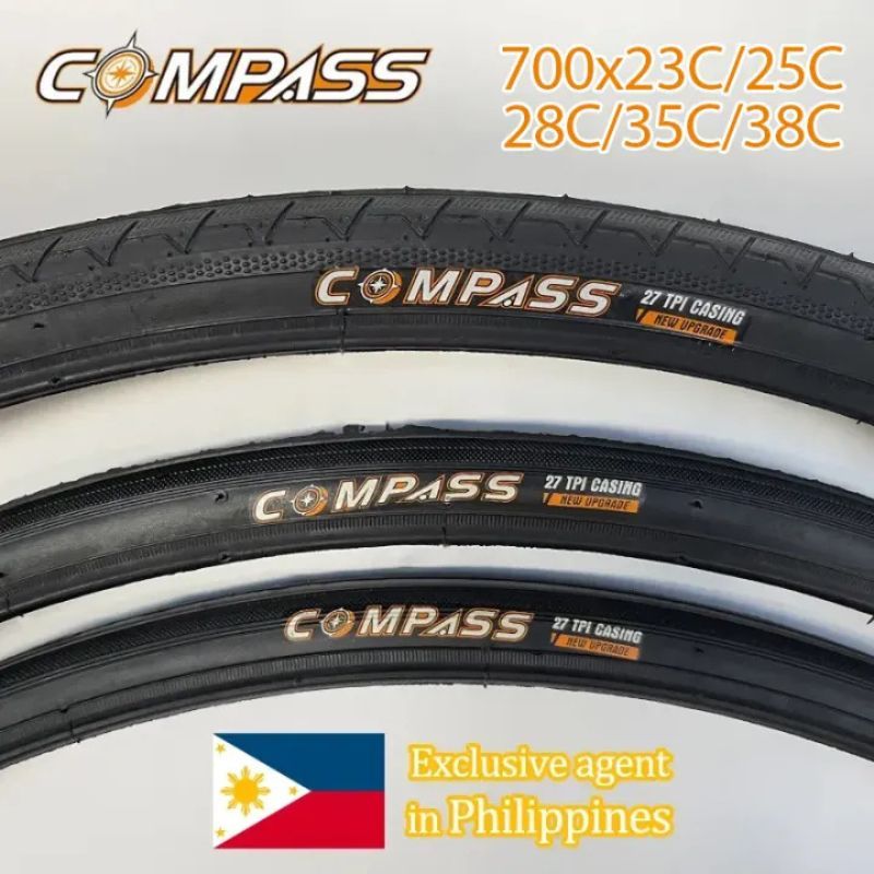 COMPASS Road Bike Tire 700*23/25/28/35/38c 700c Non-slip Ultralight ...