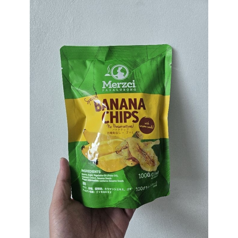 Merzci Banana Chips 100g | Shopee Philippines