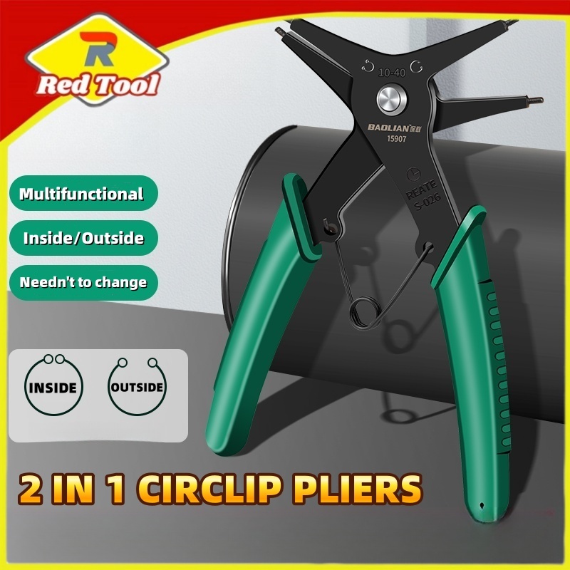 Portable Circlip Pliers Multifunction 2-in-1 DIY Snap Spring Ring ...