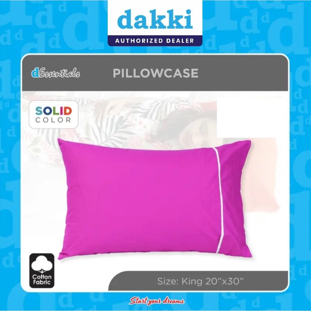 DAKKI ESSENTIALS/NYTEE KING SIZE PILLOW CASE 20"x30"