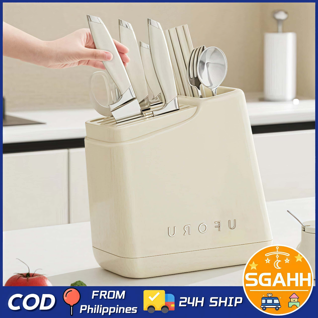Multifunctional Knife Holder Storage Rack Kitchen Countertop Tableware ...