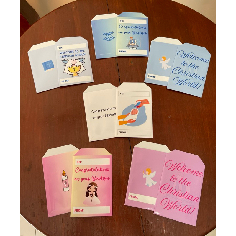 Baptism, Christening, Binyag Ampao/ Ang pao/ Money Envelope for ...