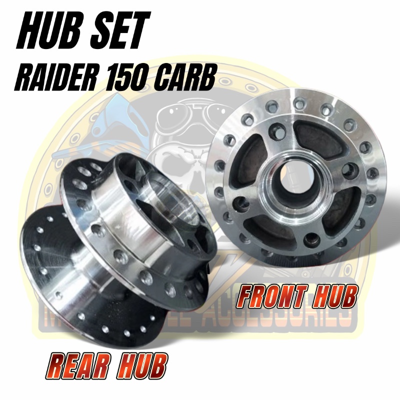 CS Motorcycle Chrome Front Hub Rear Hub for Raider150 Carb | Shopee ...