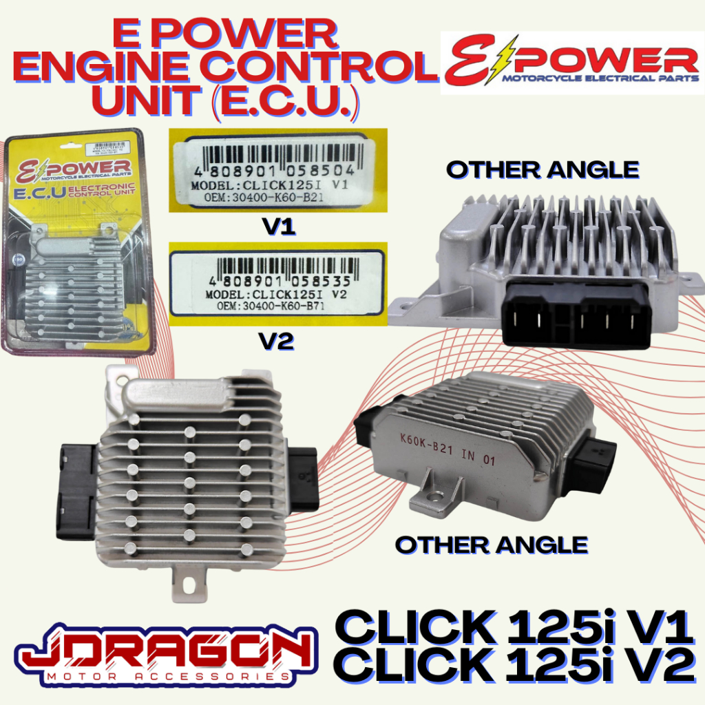 E POWER ENGINE CONTROL UNIT (ECU) (CLICK 125i V1/CLICK 125i V2 ...