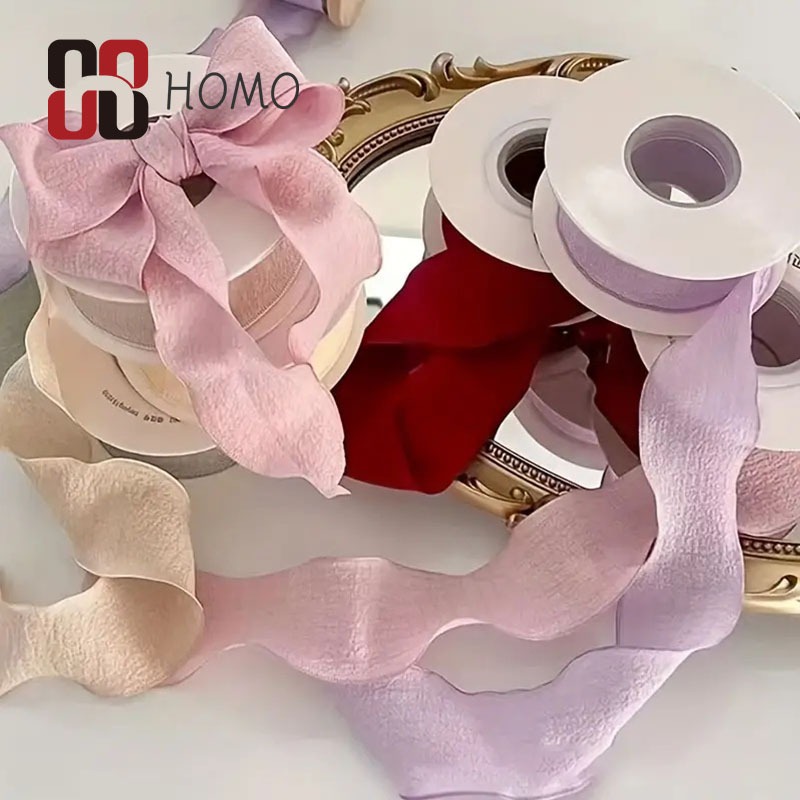 10yards Fishtail Yarn Ribbon Cake Bouquet Decoration Gift Ribbon Linen ...