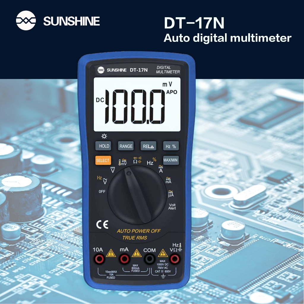 SUNSHINE DT-17N Digital Multitester | Shopee Philippines