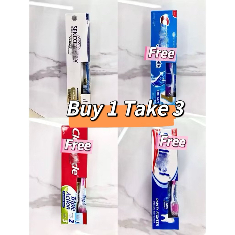 [B1T3 PROMO] Toothpaste + Libreng Soft Toothbrush | Whitening, 12H ...