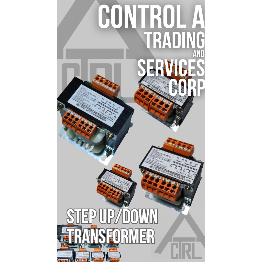 CONTROL TRANSFORMER SINGLE PHASE STEP UP-STEP DOWN 100VA /200VA /300VA ...