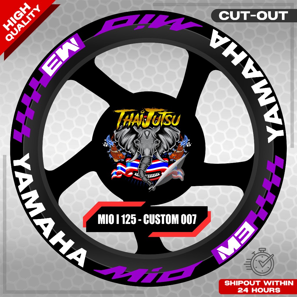 MIO I 125 MAG STICKER SET ( 2 MAGS ) - CUSTOM 007 | VINYL WATERPROOF ...