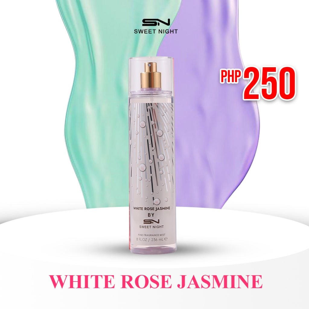 Sweet Night White Rose Jasmine Fine Fragrance Mist 236ml | Shopee ...