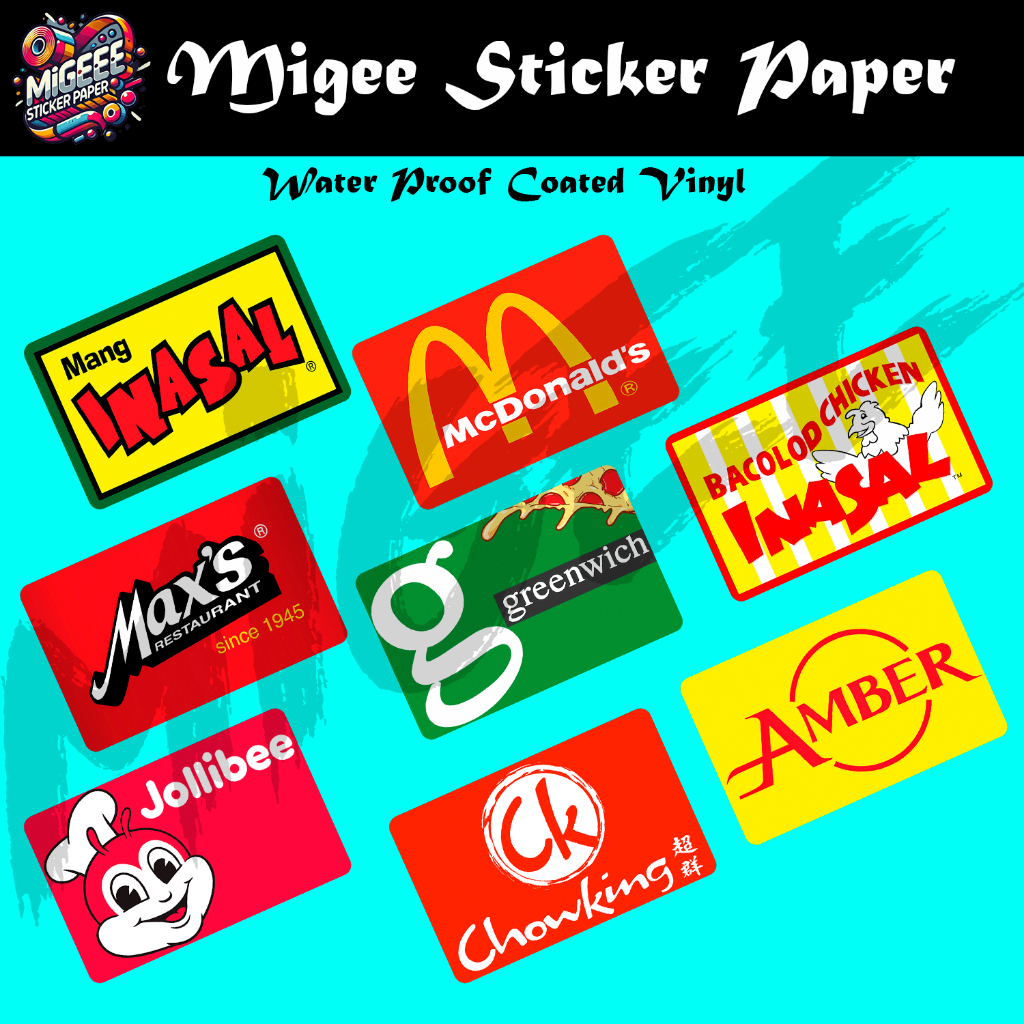 FAST FOOD - (SKIN CARD STICKER) ATM/CREDIT/DEBIT/BEEP | Shopee Philippines